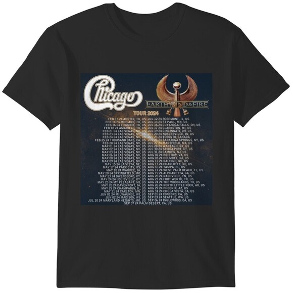 Jasper
D Other - Earth Wind Fire Heart Soul Tour 2024 Fan Graphic T-Shirt